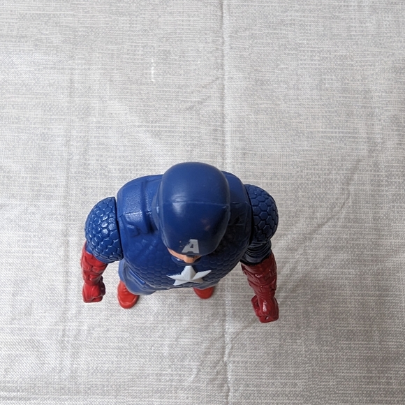 2015 Hasbro Marvel Captain America Blue Red Action Figure 6" Movable Arms Head - Picture 5 of 12